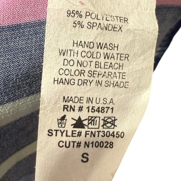 Fashion Nova 2 piece colorful striped set crop top with choker and skirt - small - Picture 8 of 8